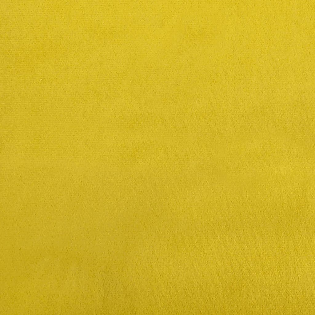 vidaXL Massagestoel verstelbaar fluweel geel