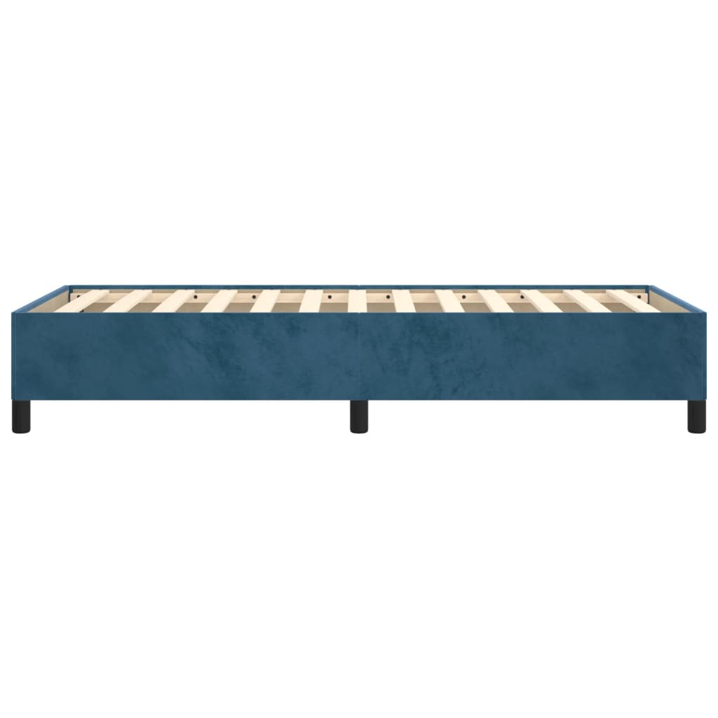 vidaXL Bedframe fluweel donkerblauw 90x200 cm