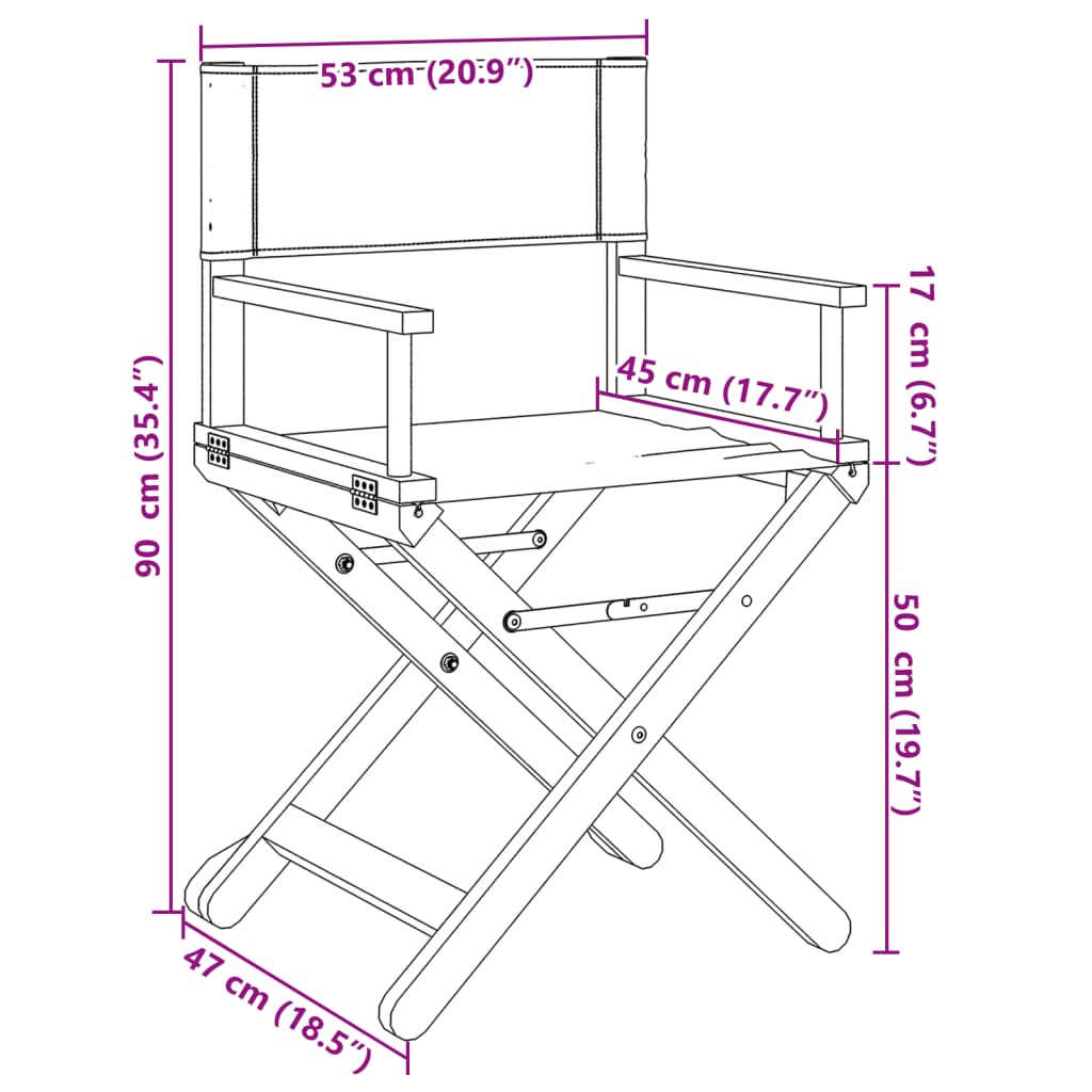 vidaXL Tuinstoelen 2 st inklapbaar stof crèmewit