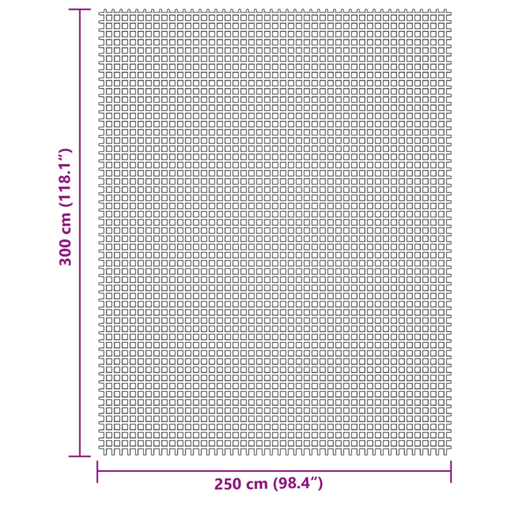 vidaXL Kampeerkleed 3x2,5 m crèmekleurig