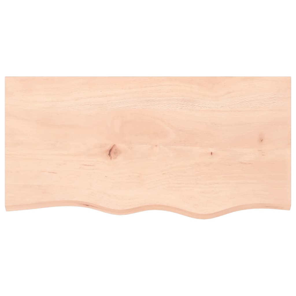 vidaXL Wandschap 80x40x(2-6) cm onbehandeld massief eikenhout