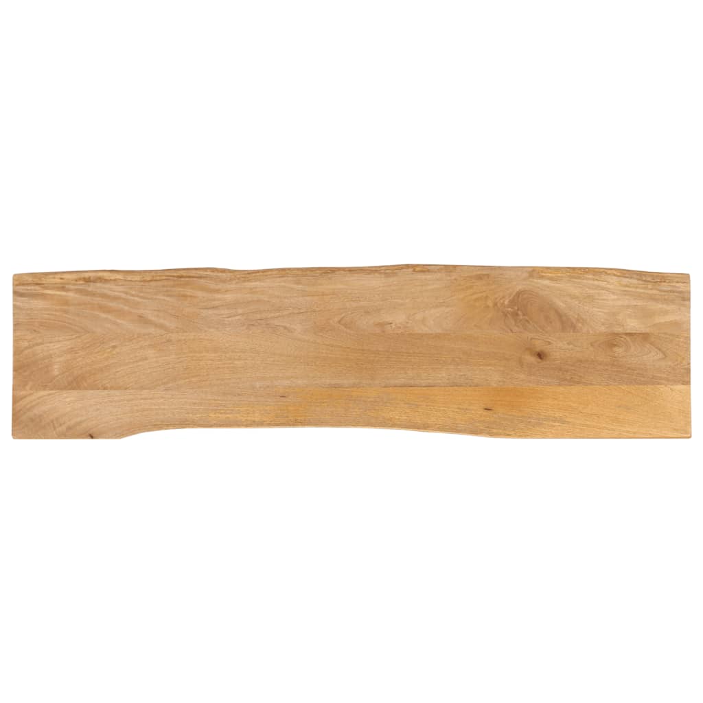 vidaXL Tafelblad met natuurlijke rand 180x40x3,8 cm massief mangohout