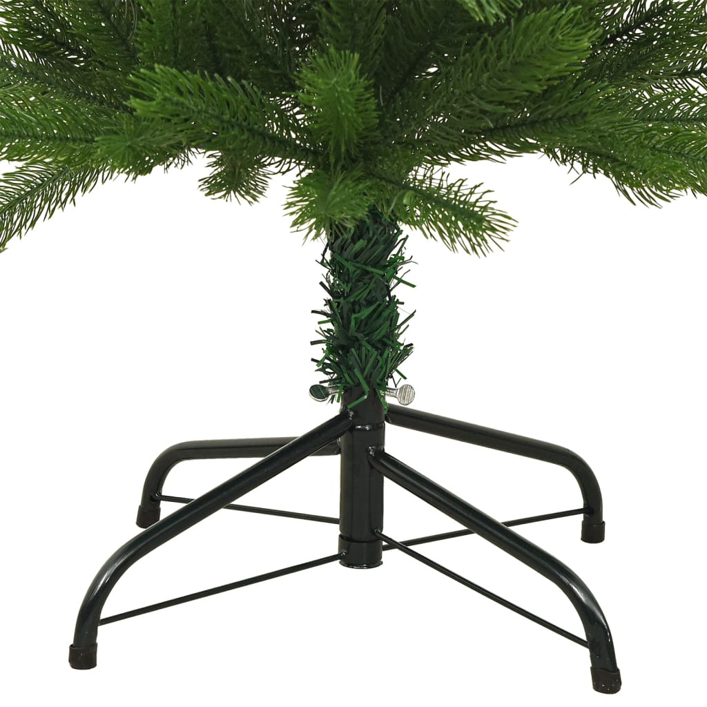 vidaXL Kunstkerstboom met standaard smal 210 cm PE