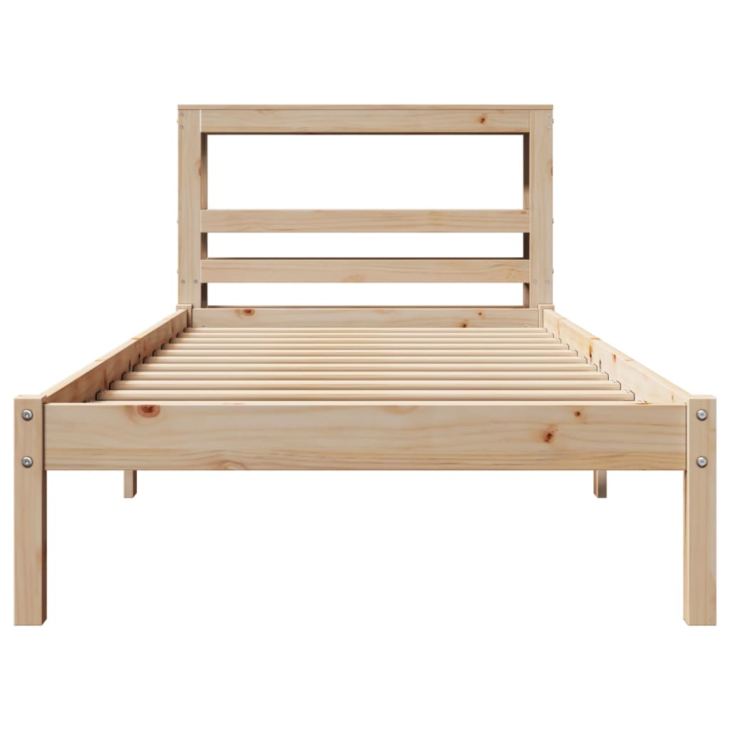 vidaXL Bedframe zonder matras massief grenenhout 100x200 cm