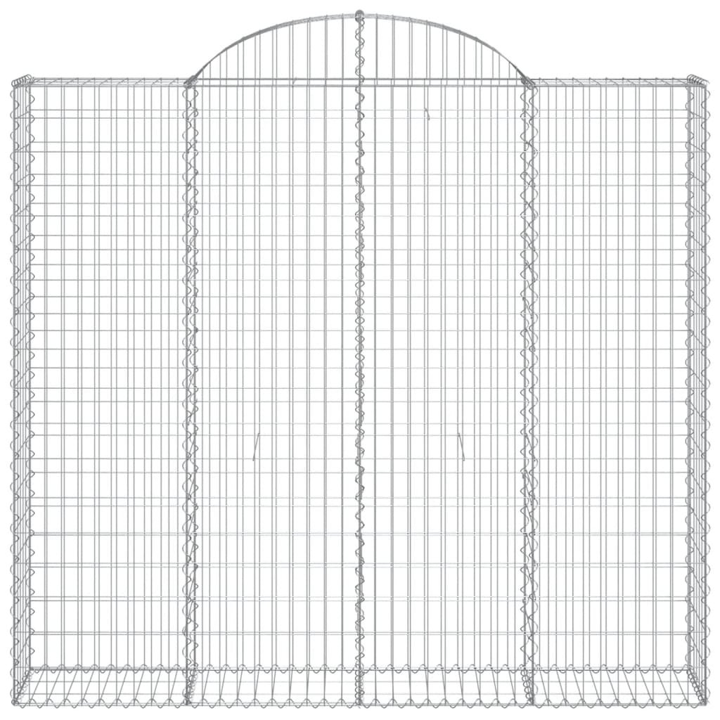 vidaXL Schanskorven 12 st gewelfd 200x50x180/200 cm ijzer