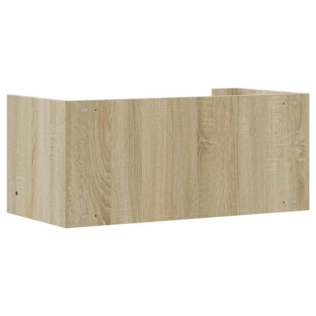 vidaXL Wandschap 70,5x35x30,5 cm bewerkt hout sonoma eikenkleurig