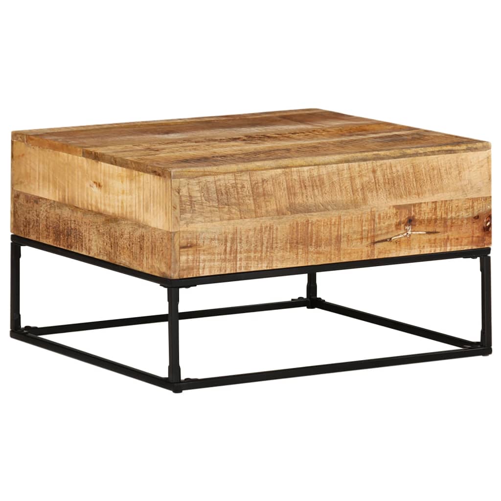 vidaXL Salontafel 68x68x41 cm ruw mangohout