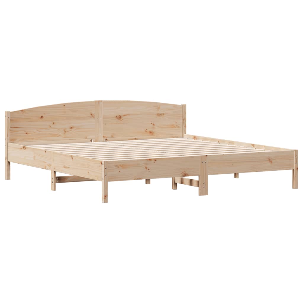 vidaXL Bedframe zonder matras massief grenenhout 200x200 cm