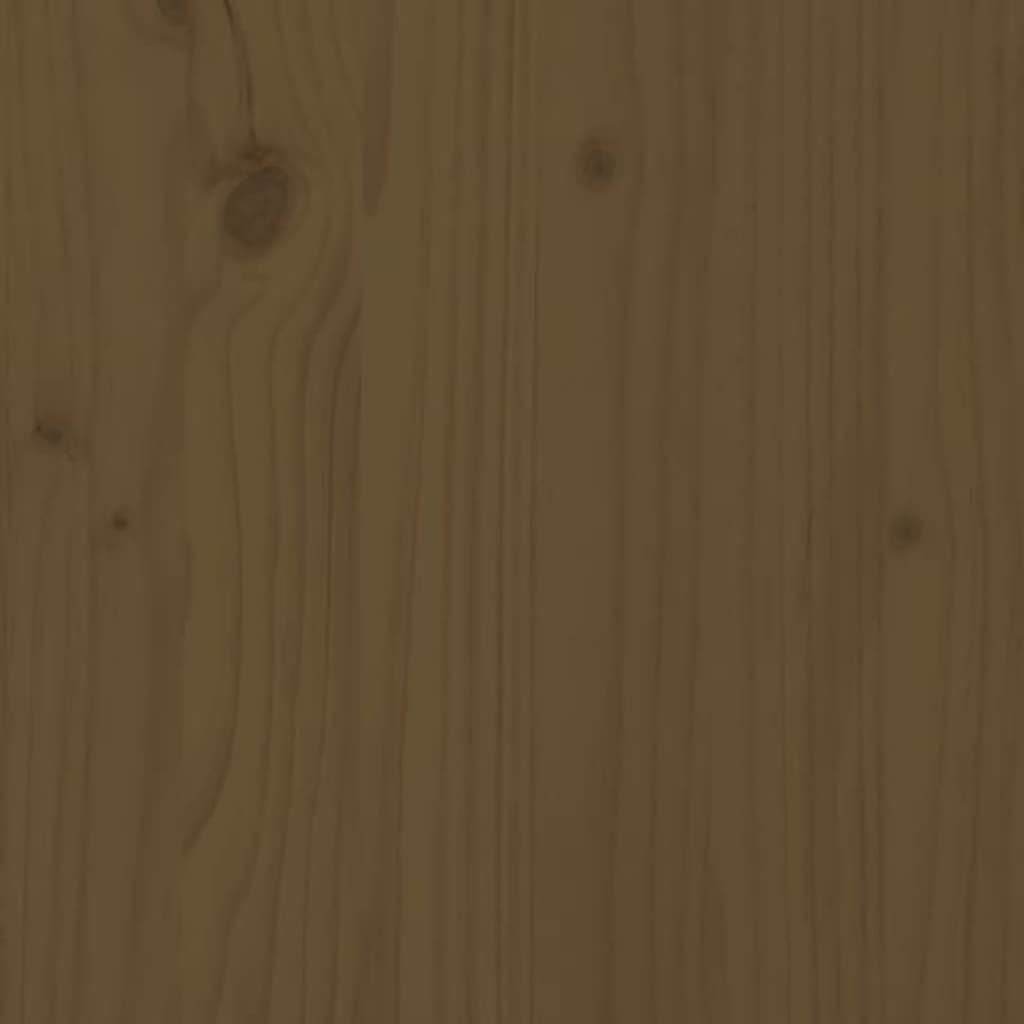 vidaXL Bedframe massief grenenhout honingbruin 120x190 cm