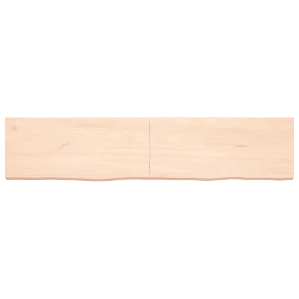 vidaXL Wastafelblad 180x40x(2-6) cm onbehandeld massief hout