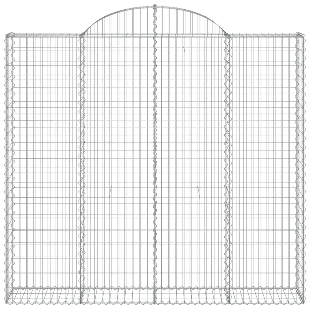 vidaXL Schanskorven 5 st gewelfd 200x50x180/200 cm ijzer