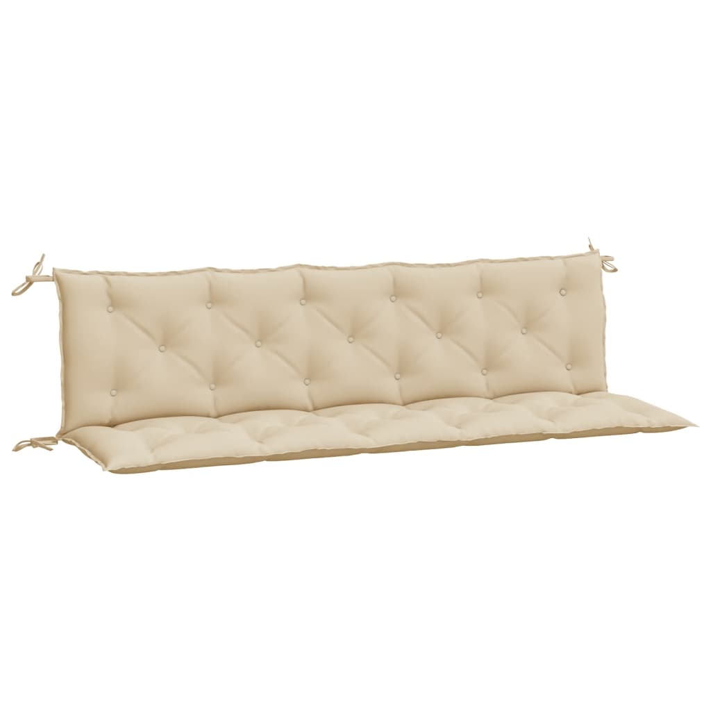 vidaXL Tuinbankkussen 180x(50+50)x7 cm oxford stof beige