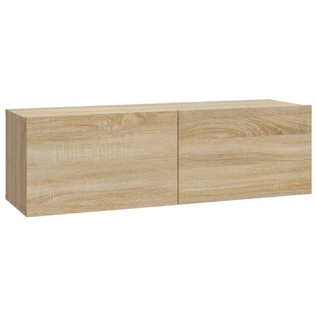 vidaXL Tv-wandmeubels 2 st 100x30x30 cm hout sonoma eikenkleurig