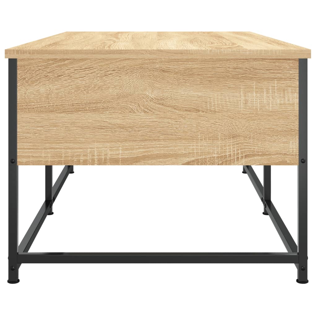 vidaXL Salontafel 100x51x40 cm bewerkt hout sonoma eikenkleurig