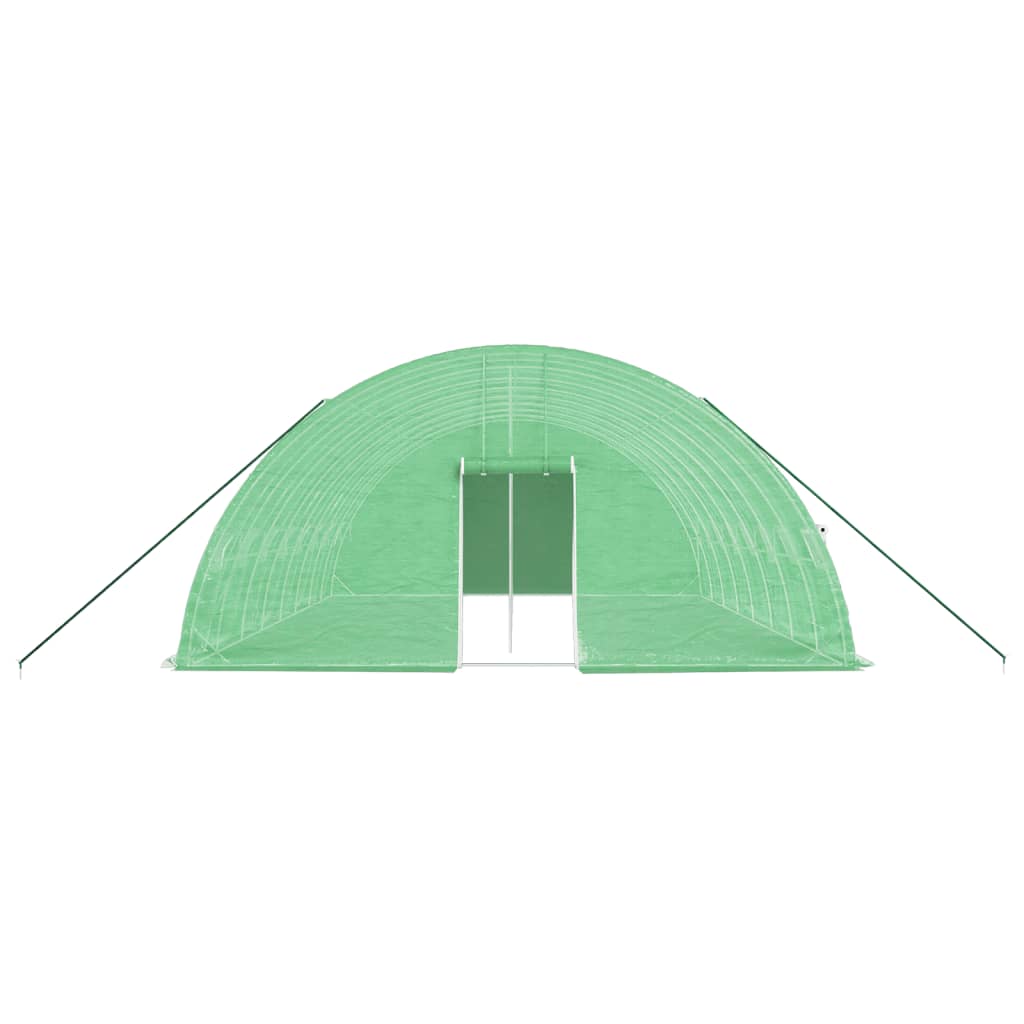 vidaXL Tuinkas met stalen frame 48 m² 8x6x2,85 m groen