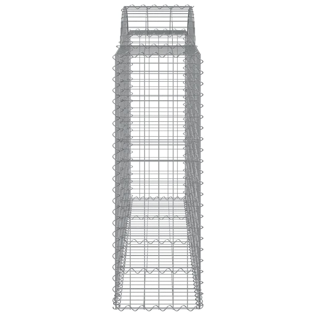 vidaXL Schanskorven 9 st gewelfd 200x50x120/140 cm ijzer