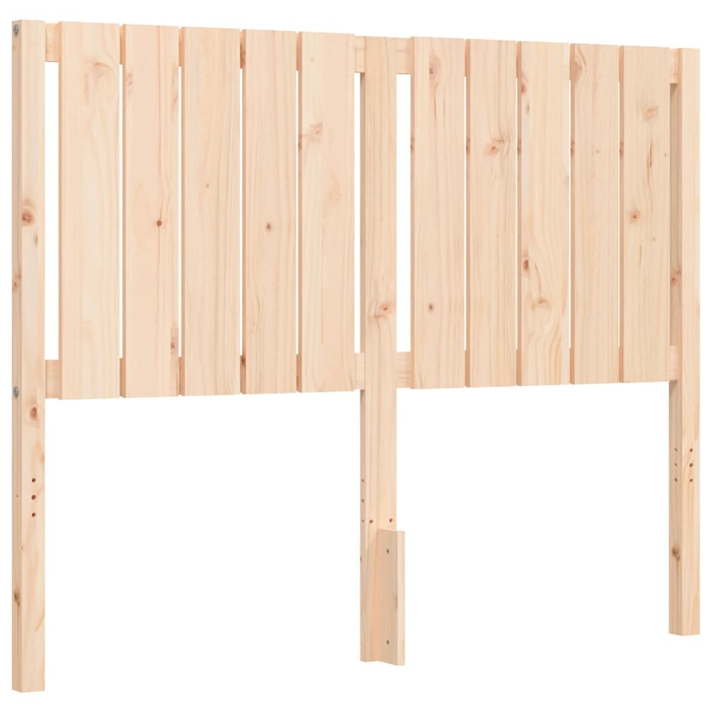 vidaXL Bedframe met hoofdbord massief hout