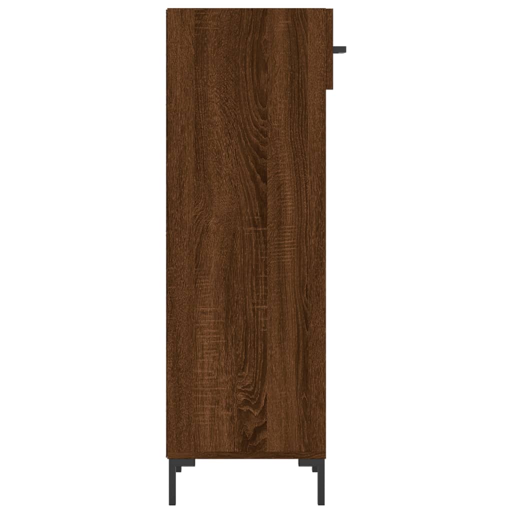 vidaXL Schoenenkast 30x35x105 cm bewerkt hout bruin eikenkleur