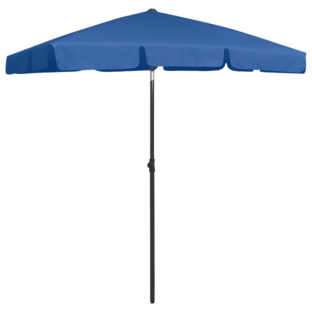 vidaXL Strandparasol 180x120 cm azuurblauw