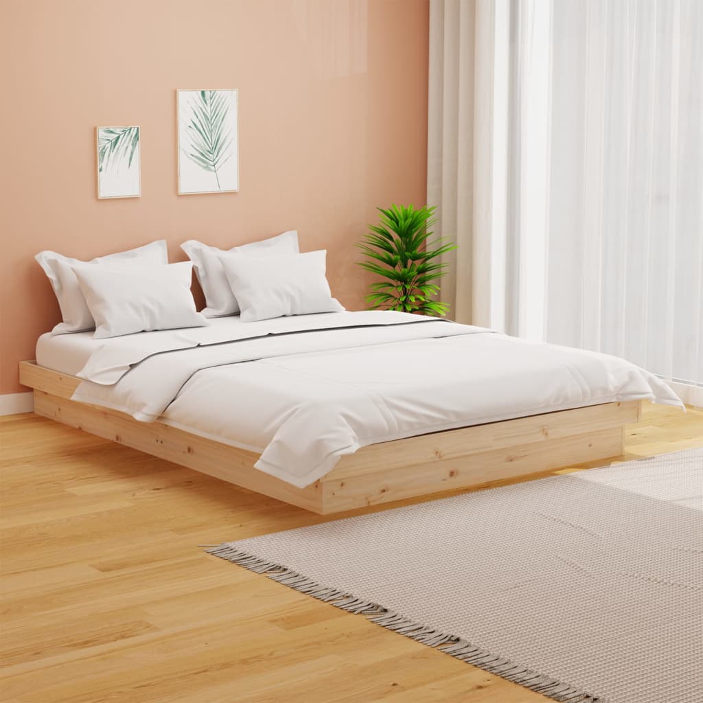 vidaXL Bedframe massief hout 150x200 cm