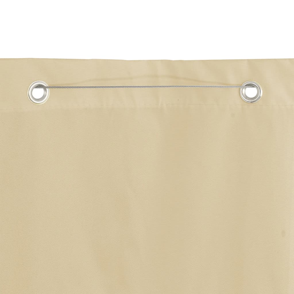 vidaXL Balkonscherm 140x240 cm oxford stof beige