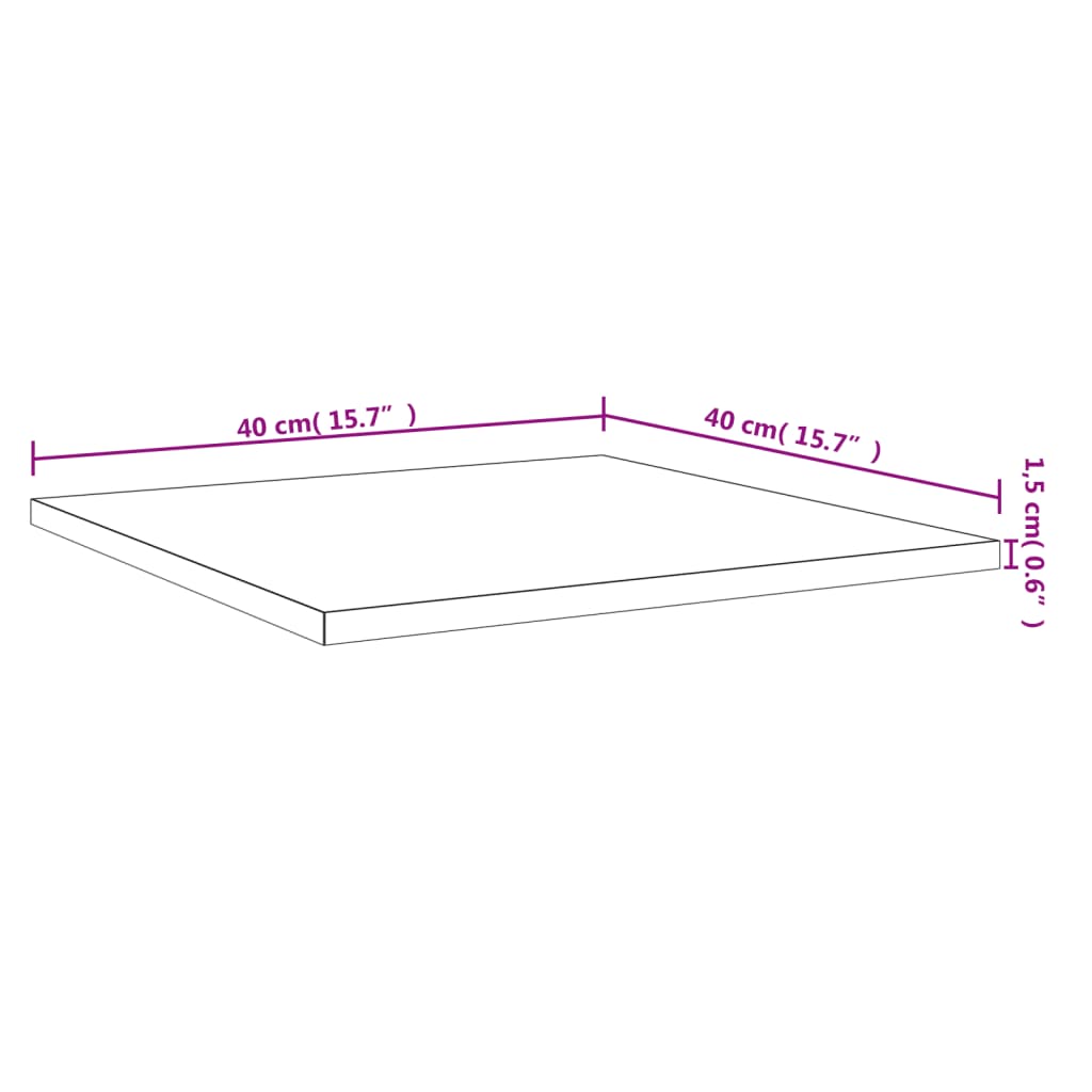 vidaXL Wandschappen 4 st 40x40x1,5 cm bewerkt hout grijs sonoma eiken