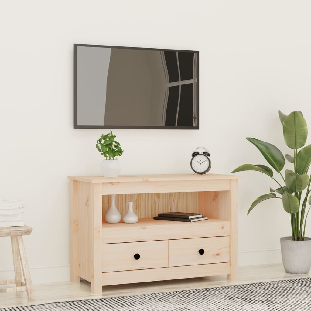 vidaXL Tv-meubel 79x35x52 cm massief grenenhout