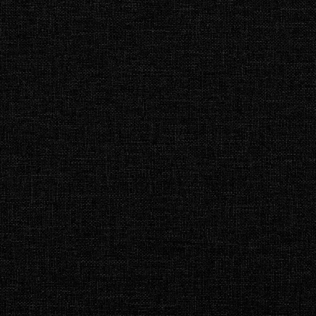 vidaXL Slaapbank met matras 90x200 cm stof zwart