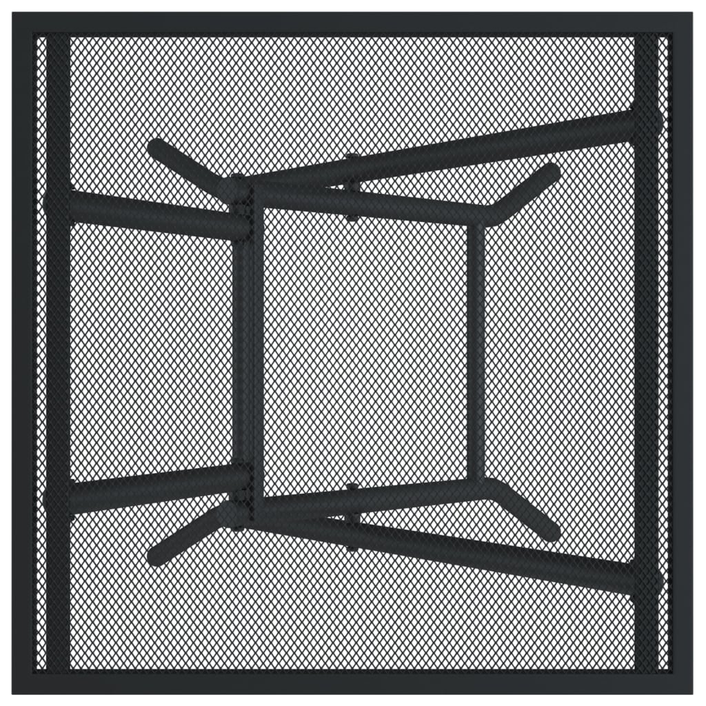 vidaXL Tuintafel inklapbaar 50x50x72 cm staalgaas antracietkleurig