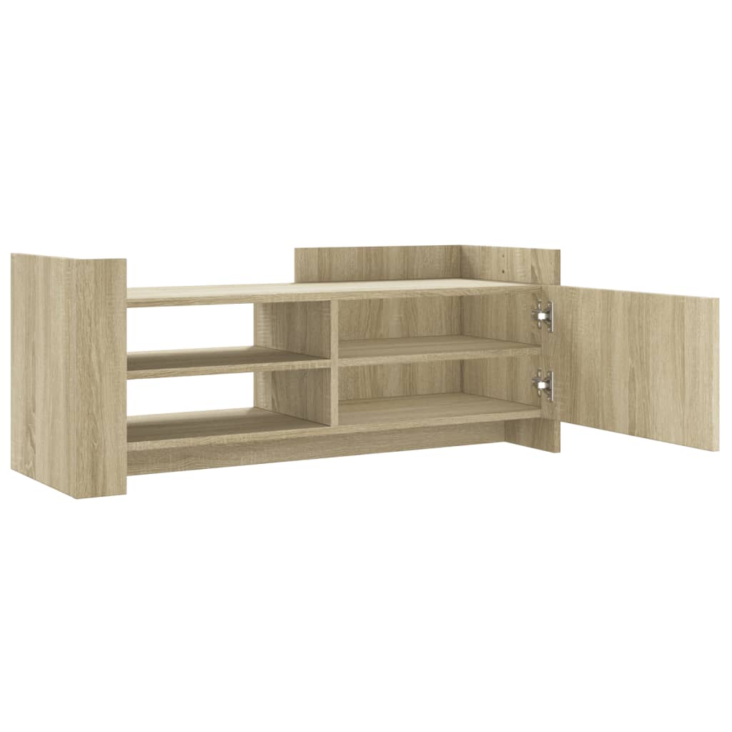 vidaXL Tv-meubel 100x35x40 cm bewerkt hout sonoma eikenkleurig