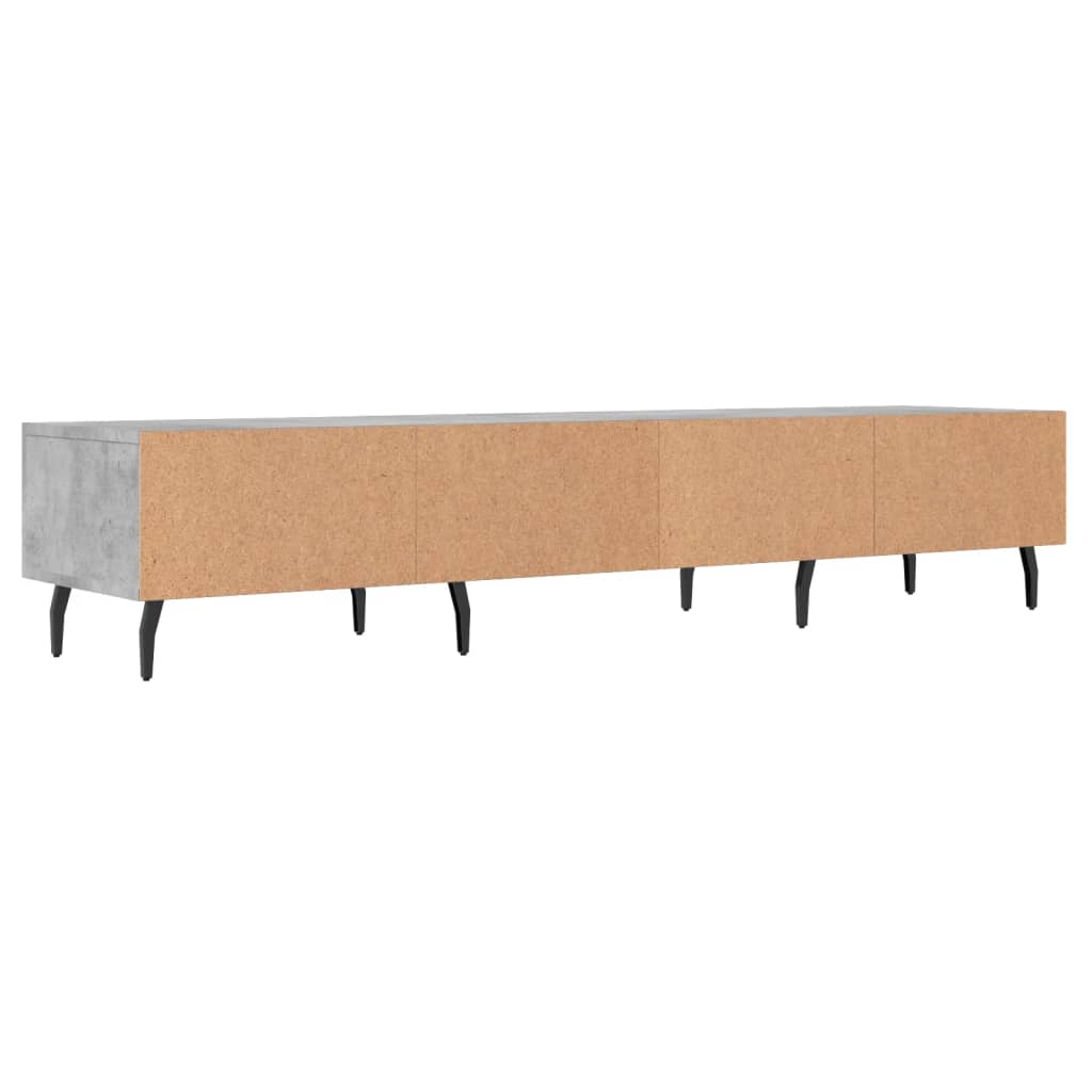 vidaXL Tv-meubel 150x36x30 cm bewerkt hout betongrijs