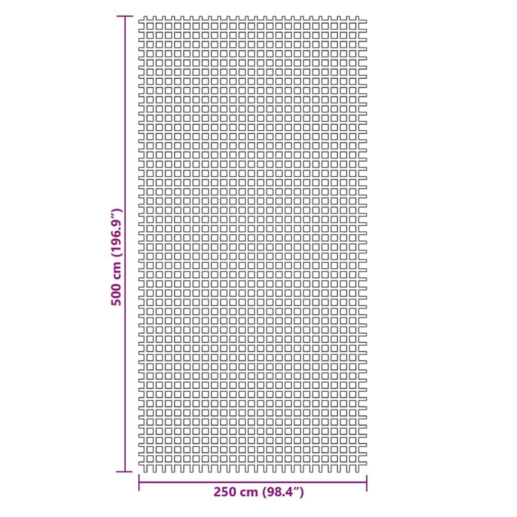 vidaXL Kampeerkleed 5x2,5 m groen