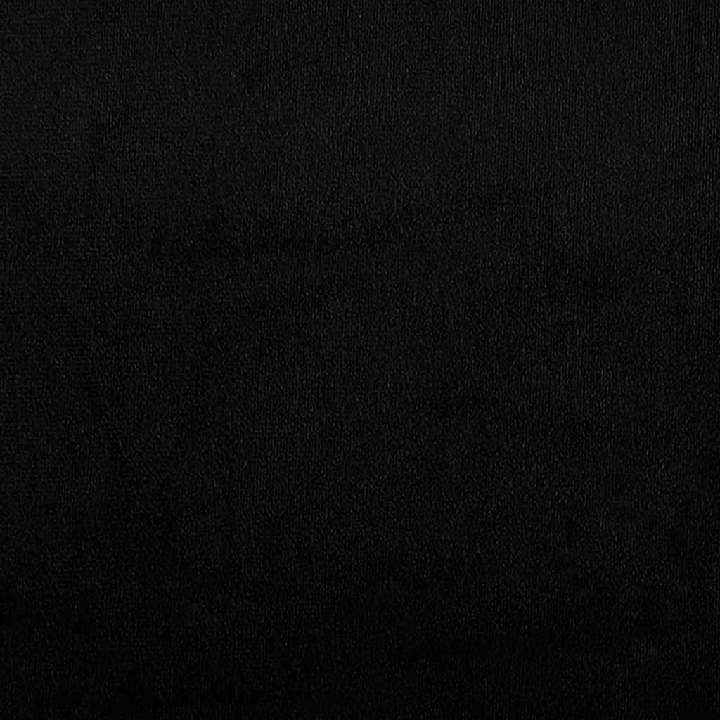 vidaXL Driezitsbank 180 cm microvezelstof zwart