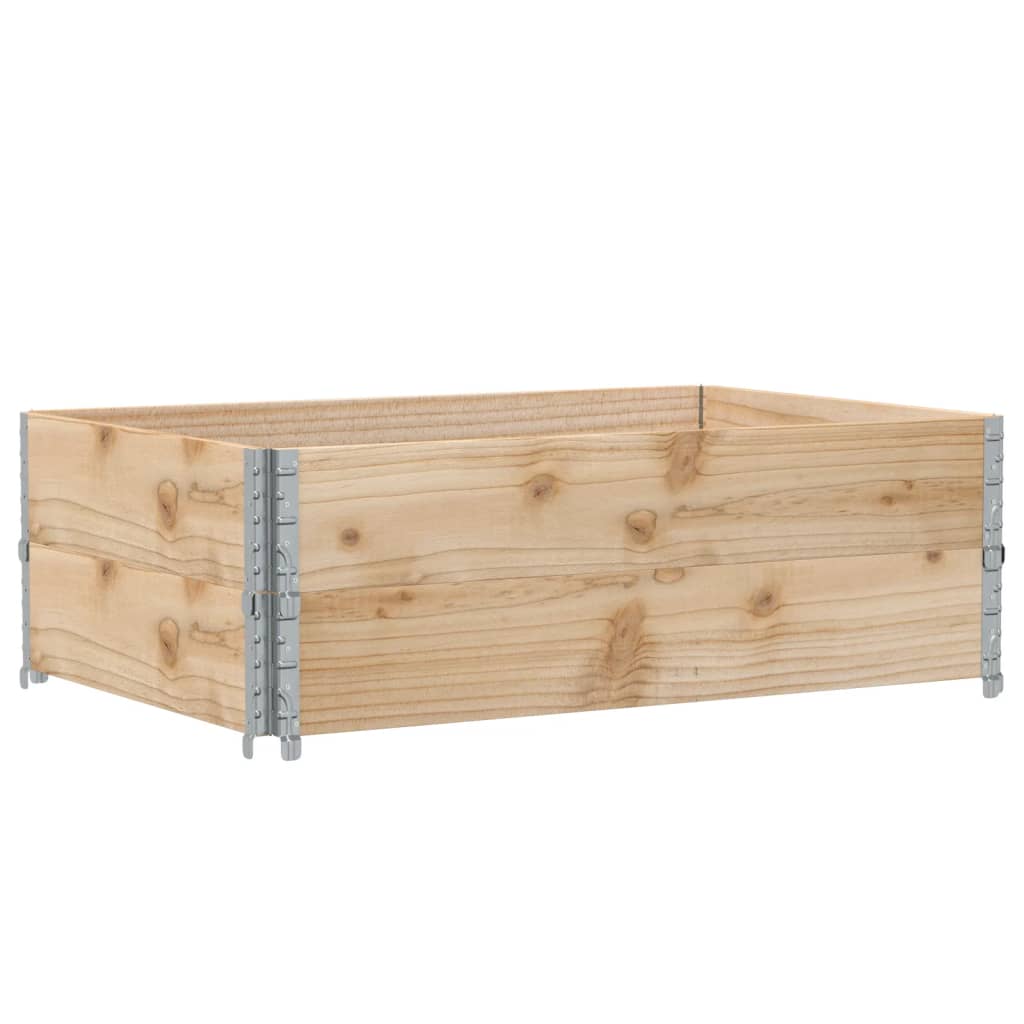 vidaXL Palletopzetranden 2 st 120x80 cm massief grenenhout