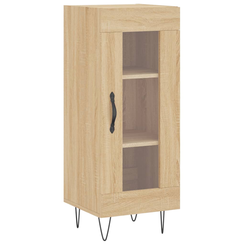 vidaXL Hoge kast 34,5x34x180 cm bewerkt hout sonoma eikenkleurig