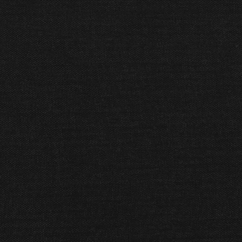 vidaXL Hoofdbord met randen 203x23x118/128 cm stof zwart