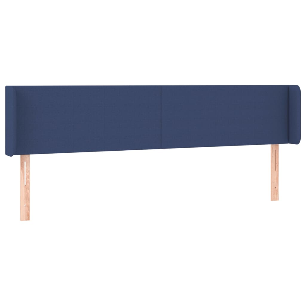 vidaXL Hoofdbord LED 183x16x78/88 cm stof blauw