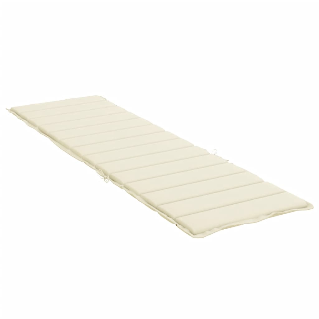 vidaXL Ligbedkussen 200x50x3cm oxford stof crèmekleurig