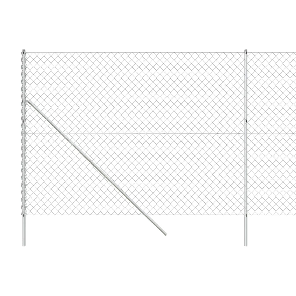 vidaXL Gaashek 1,4x25 m zilverkleurig