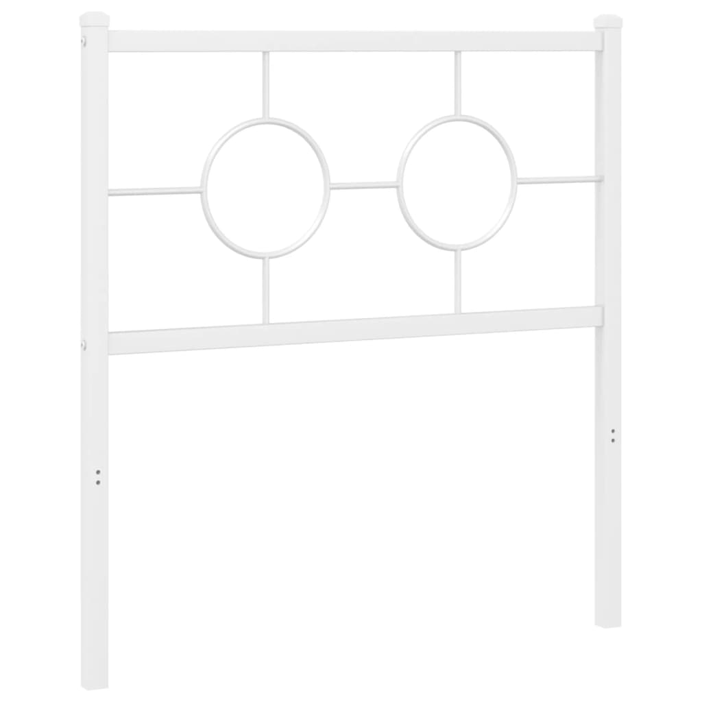 vidaXL Hoofdbord 75 cm metaal wit