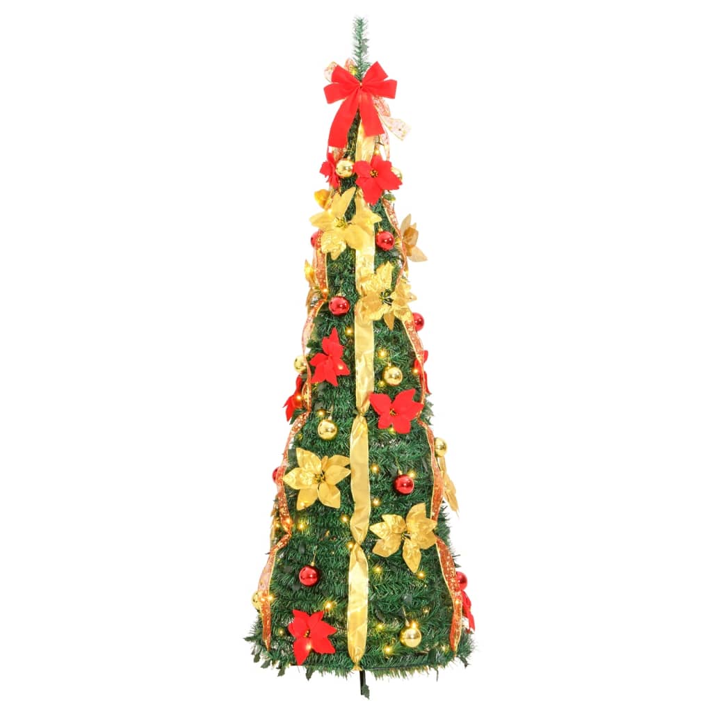 vidaXL Kunstkerstboom pop-up 50 LED's 120 cm groen