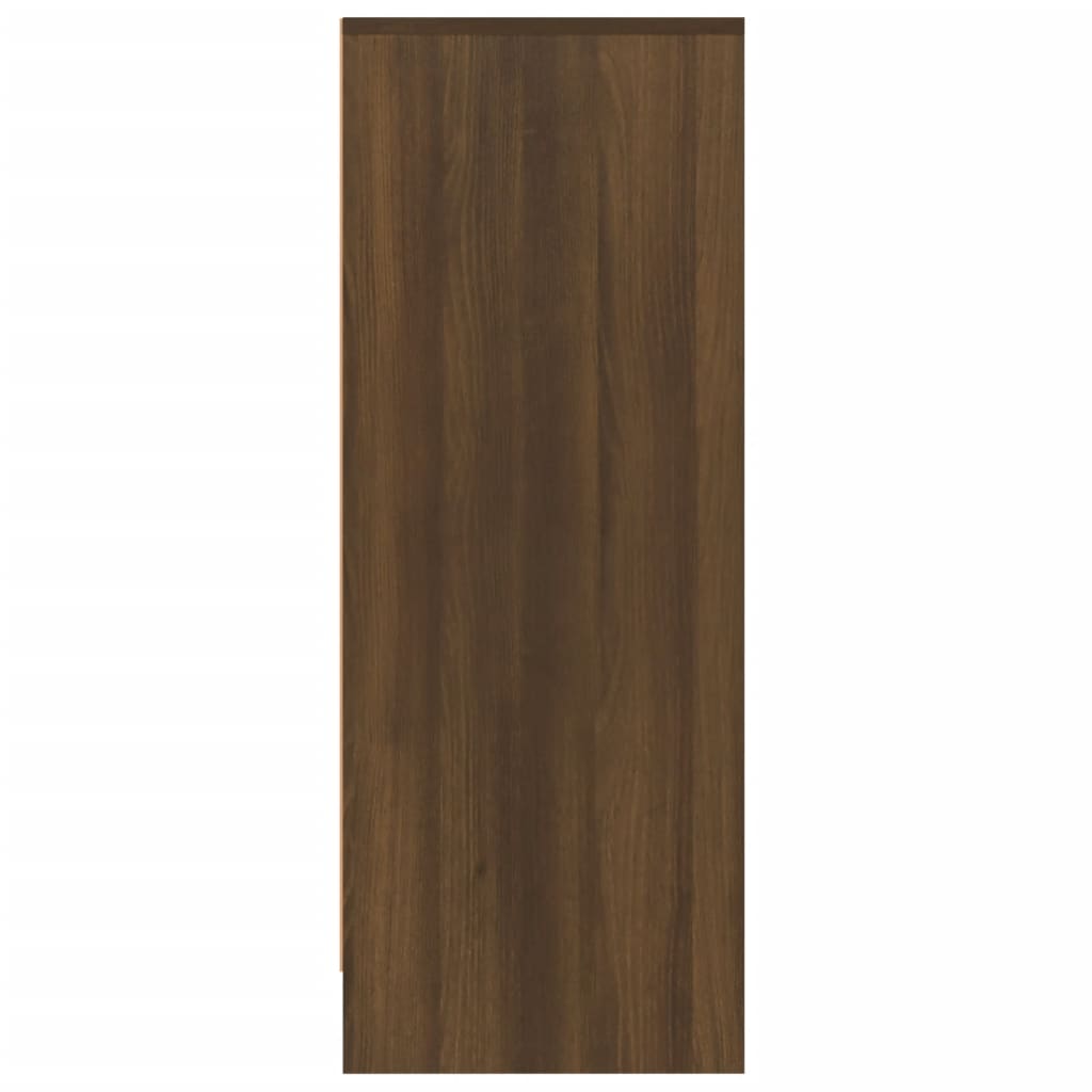 vidaXL Schoenenkast 60x35x92 cm bewerkt hout bruin eikenkleur