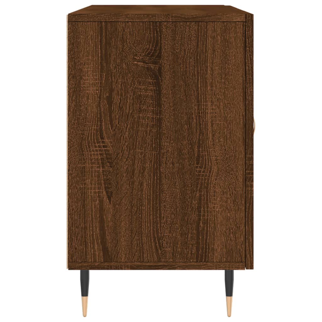 vidaXL Dressoir 100x36x60 cm bewerkt hout bruin eikenkleur