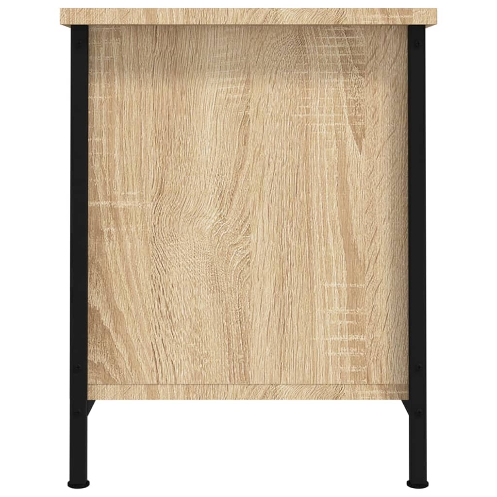 vidaXL Tv-meubel met deuren 60x35x45 cm bewerkt hout sonoma eikenkleur