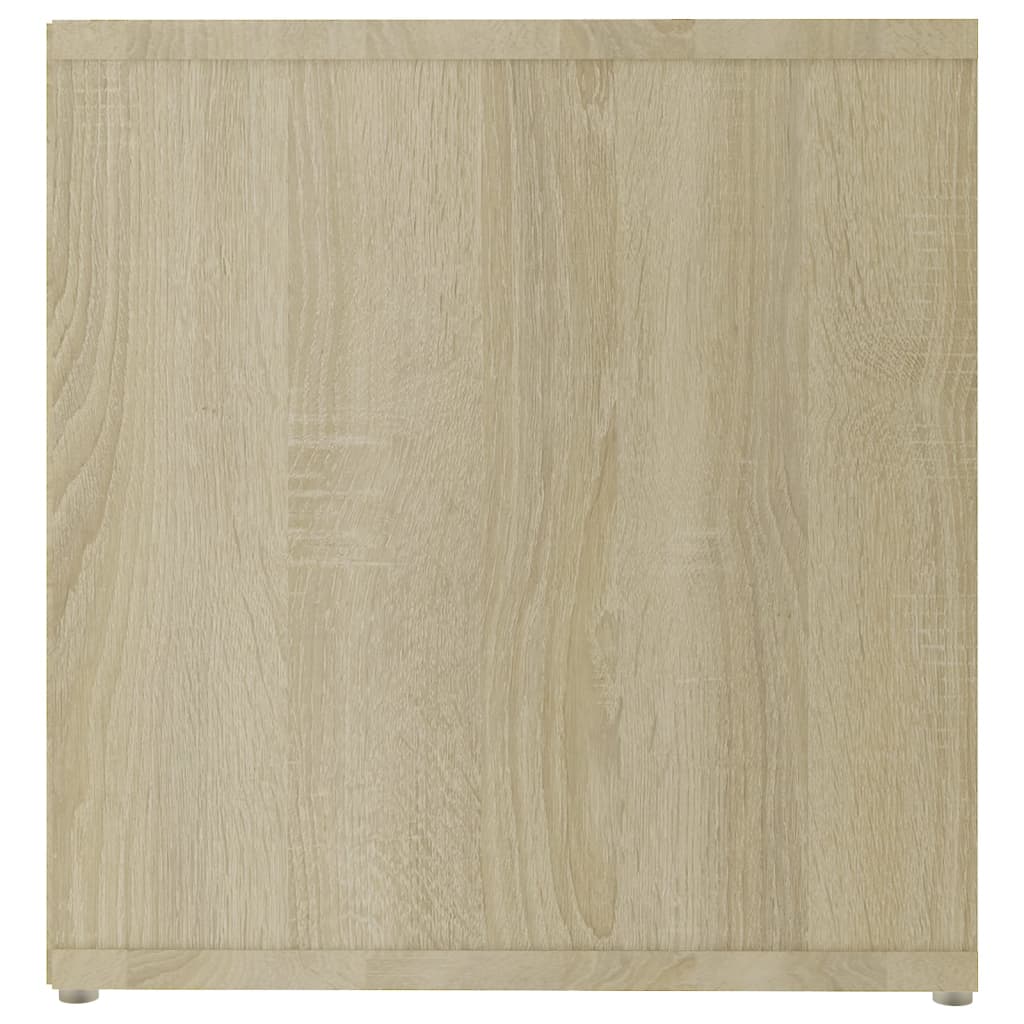 vidaXL Tv-meubel 142,5x35x36,5 cm bewerkt hout sonoma eikenkleurig