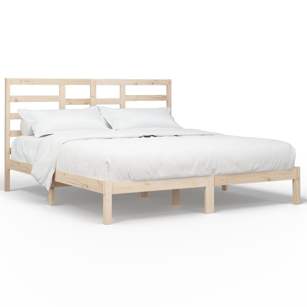 vidaXL Bedframe zonder matras massief hout 180x200 cm