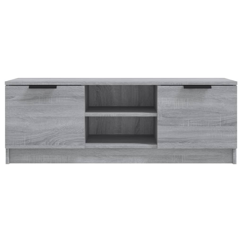 vidaXL Tv-meubel 102x35x36,5 cm bewerkt hout grijs sonoma eikenkleurig