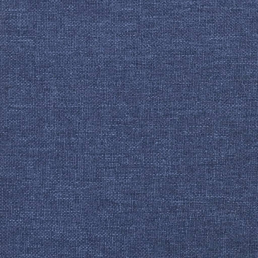 vidaXL Hoofdborden 2 st 80x7x78/88 cm stof blauw