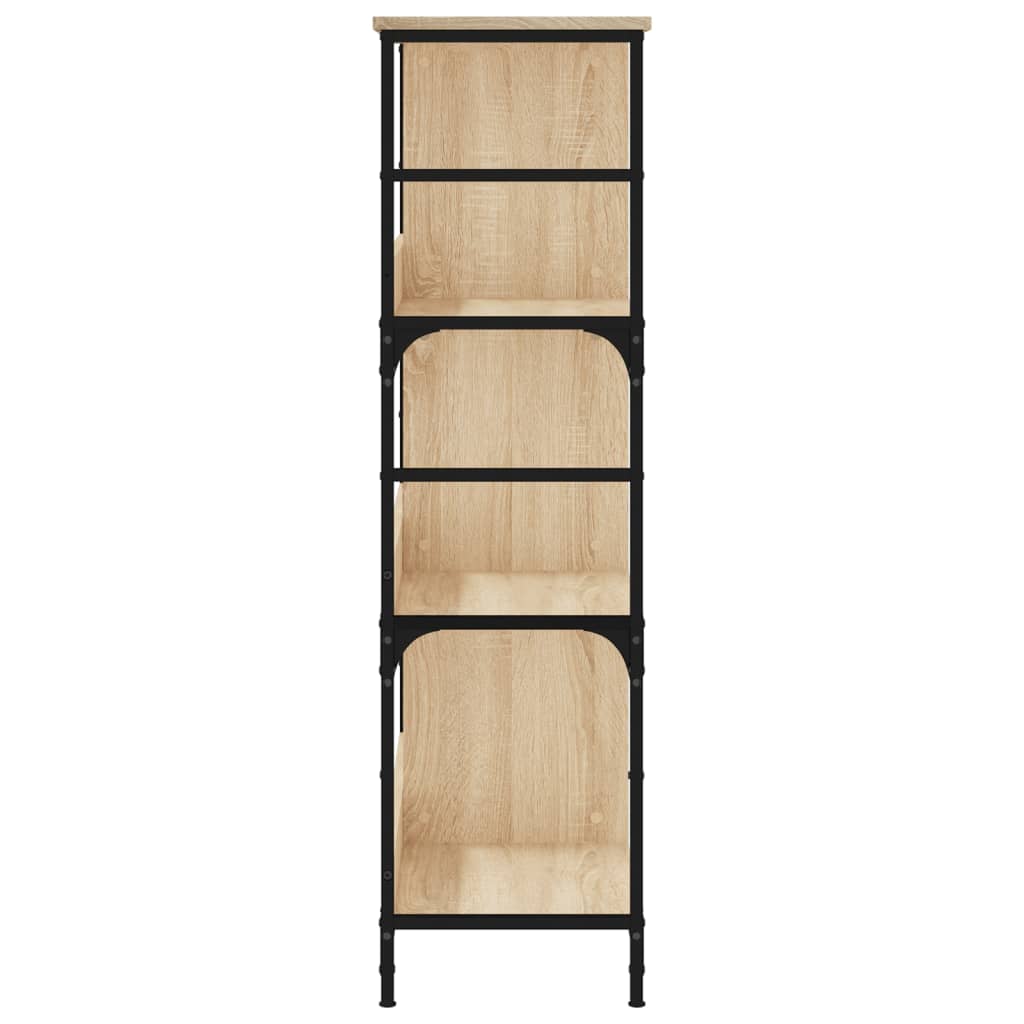 vidaXL Boekenrek 78,5x33x117,5 cm bewerkt hout sonoma eikenkleurig