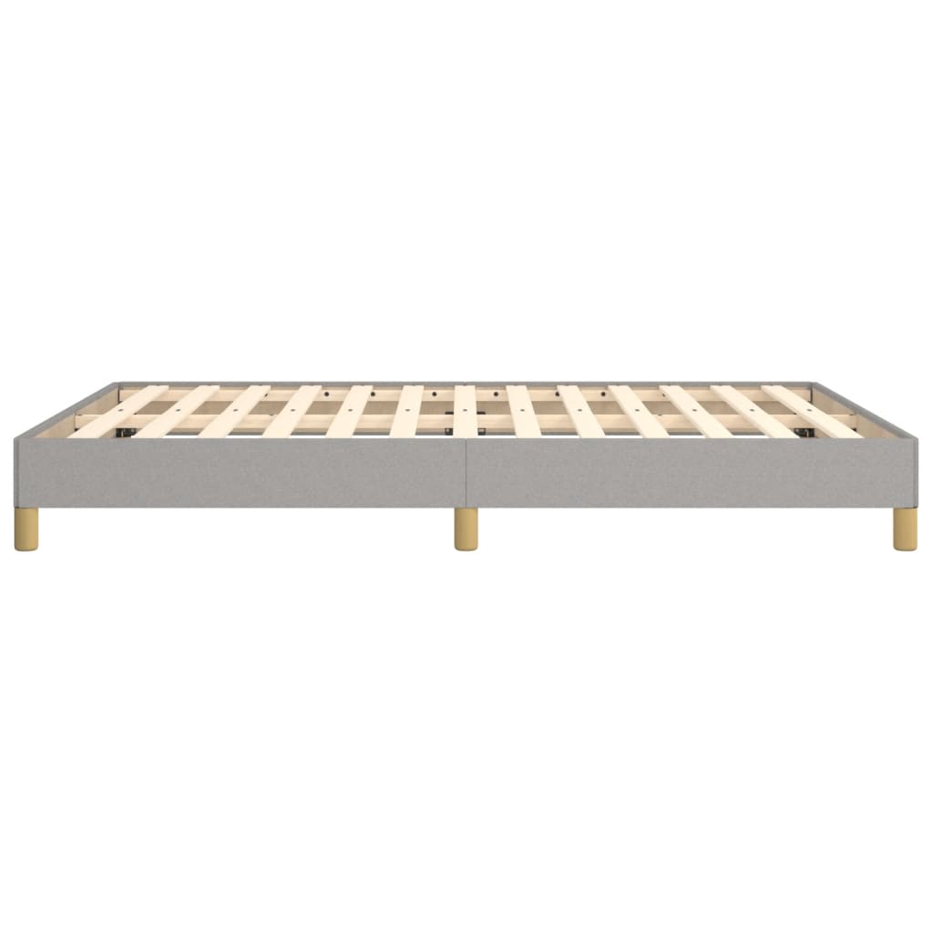 vidaXL Bedframe zonder matras stof lichtgrijs 160x200 cm